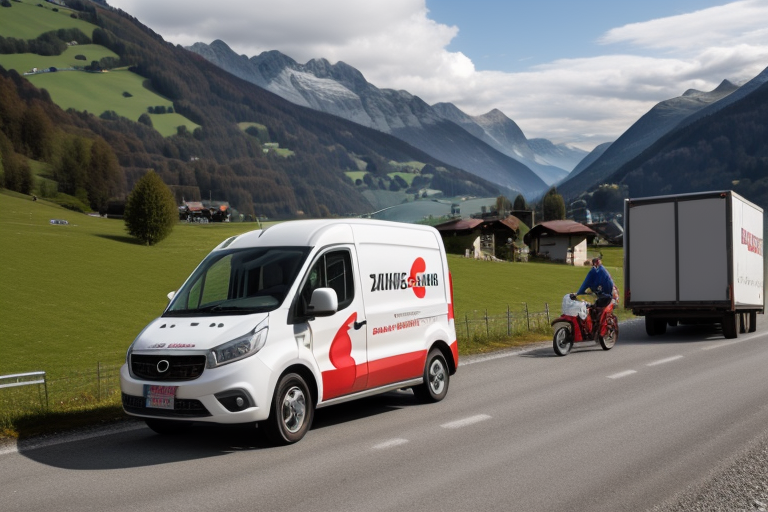 Lieferwagen in der Schweiz
